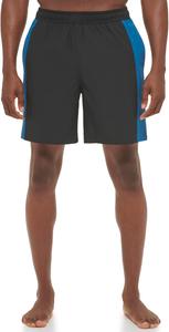 Мужские плавки-шорты Calvin Klein Standard с защитой от ультрафиолета, быстросохнущие, с эластичной резинкой на талии, Black/Blue