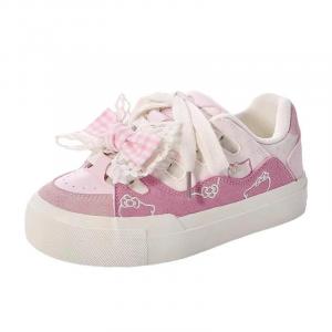 Скользостойкие износостойкие низкие модные минималистичные кроссовки Skateboard для женщин Babak, розовый