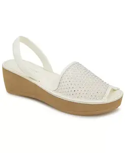 Женские сандалии-платформы из тонкой стеклянной сетки Kenneth Cole Reaction, слоновая кость/кремовый