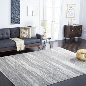 Ковер SAFAVIEH, 244 x 305 см, Skyler Collection Light Grey/Ivory SKY501F Modern Abstract Non-Shedding для гостиной, спальни, столовой, домашнего офиса