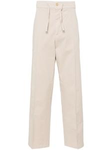 Зауженные брюки средней посадки Canali, бежевый