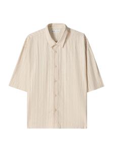 Рубашка на пуговицах классического кроя Bershka, Natural White