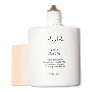 4-в-1 тонирующий минеральный солнцезащитный крем широкого спектра действия SPF 50 PÜR, DG6 (dark, golden undertones)