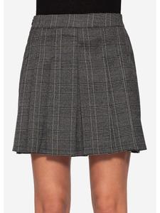 Мини-юбка со складками серого цвета SASSYCLASSY