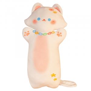 Плюшевая кукла котенка высота 45см/80см Julebaby, белый