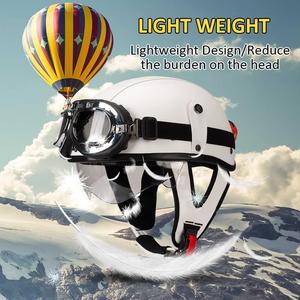 Полушлем кожаный BFYLSQUE, коричневый