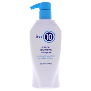 Шампунь Miracle Volumizing Shampoo без сульфатов от Its A 10, подходит как для мужчин, так и для женщин - 283 мл, прозрачный