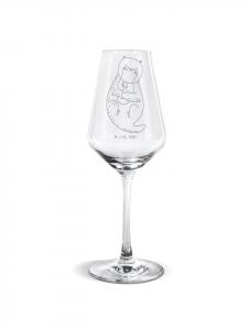 Бокал для белого вина, раковина выдры, прозрачный, без слов Mr. & Mrs. Panda