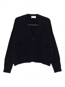 Кардиган с V-образным вырезом Daniele Fiesoli, черный
