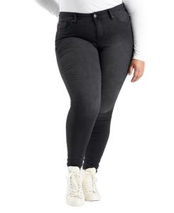 Женские черные джинсы-скинни со средней посадкой, длина внутреннего шва 29 дюймов - Ballarie SLINK Jeans, Ballarie