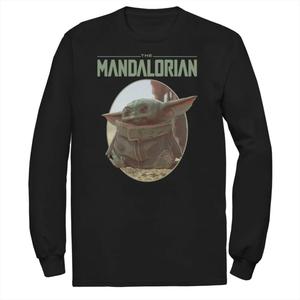Мужская футболка с портретом Star Wars The Mandalorian The Child Circle