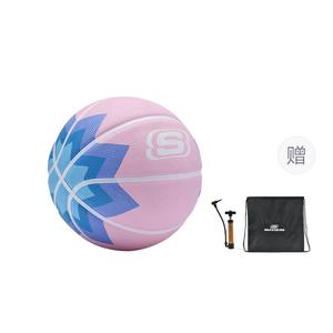 Skechers Резиновый баскетбольный мяч pink blue размер 5 уличный тренировочный unisex