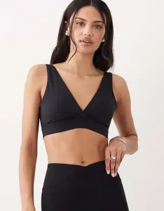 Черный спортивный бюстгальтер с V-образным вырезом Tala DayFlex