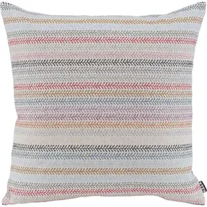 Декоративная подушка Ida с изысканным узором, наволочка с наполнителем, 1 шт. H.O.C.K., Rose/rot/lila + gemustert