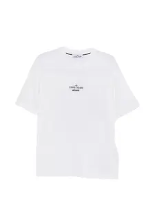 Футболка с логотипом Stone Island, белый