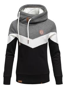 Толстовка с капюшоном REPUBLIX, антрацит/белый/черный