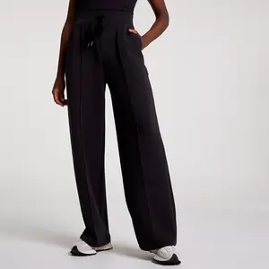 CALIA Женские мягкие широкие брюки с аквалангом, черный