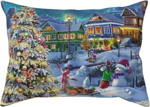 Pevtufa Накладки на подушки с принтом "ёлка" с застёжкой-конверт Christmas Tree