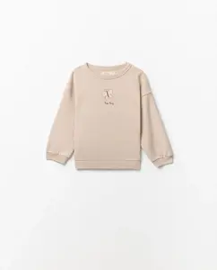 Толстовка с рисунком на передней части Sfera, бежевый