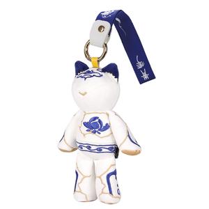 My Only Friend Мягкая и милая плюшевая подвеска в виде кролика Cocoa сине-белого цвета, высота 15 см