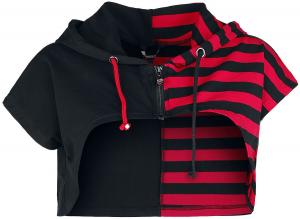 Кардиган Banned Alternative Ruby Ictus Hoodie, черный/красный