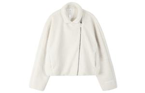 Текстурированная флисовая куртка с воротником Lululemon, цвет костяной белый