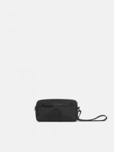 Мягкая сумка на молнии с карманами и ремешком Stone Island 9200917 NYLON METAL IN ECONYL, черный