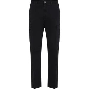 Брюки прямого кроя Compass-badge STONE ISLAND, черный