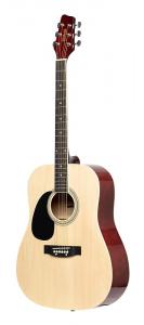 Акустическая гитара Stagg Left Hand Dreadnought Acoustic Guitar, Natural
