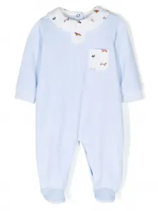 Пижама с длинными рукавами и принтом Siola, синий