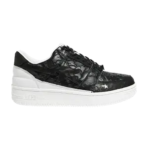 Кроссовки BAPE Future x Bapesta Low M1 'Black', черный