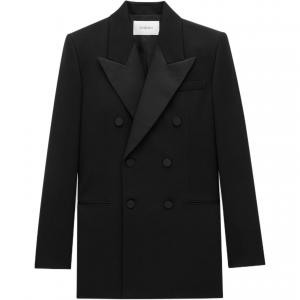 Двубортный смокинг SAINT LAURENT, черный