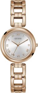 GUESS Factory круглые аналоговые часы в розовом золотом тоне
