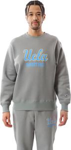 Мужская футболка с длинным рукавом Champion C3-YB061, круглый вырез, эластичная, термофутболка, графический принт, баскетбольная тематика, серый