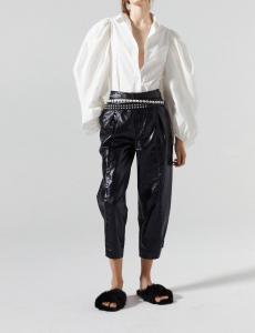 Льняные брюки Mercer Metalic черного цвета Lanhtropy, черный