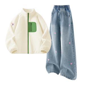 Детская повседневная спортивная одежда Disney, Dini Medium Round Hook-And-Loop K Light Milk White+Solid Color Sea Salt Blue