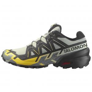 SALOMON Легкие кроссовки Speedcross 6 Support, мужские, черные, серые, желтые