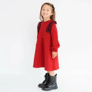 Платье с оборками на флисовой подкладке Branshes, цвет Red