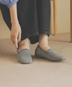 Оперные туфли из гладкого вязаного материала, которые можно стирать Studio Clip, цвет Gray(15)