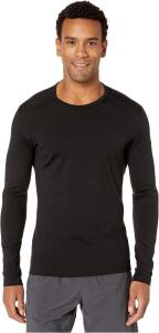 Кружево Oasis средней плотности с длинными рукавами из шерсти мериноса Icebreaker, черный