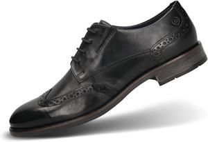 Мужские полуботинки Bugatti 311-ajy05 на шнуровке, черный