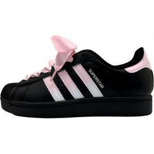 Adidas Originals Детские низкие скейтбордистские кроссовки Superstar 2 с кожаной амортизацией, износостойкие, розовые, унисекс