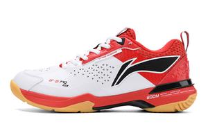 Кроссовки для бадминтона Blade Pro унисекс с низким верхом белого/красного цвета Lining