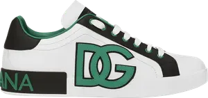 Кроссовки Dolce & Gabbana Portofino 'White Green Black', белый