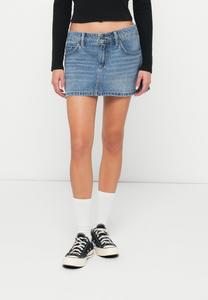 Юбка Hollister Co. MONTEREY PINK BOW , Light Blue Denim/Light-Blue Denim