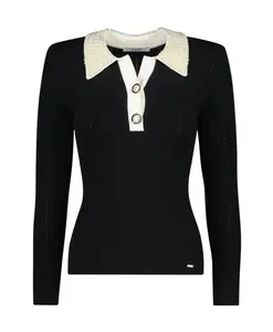 Вязаное платье-поло Gaudi, черный