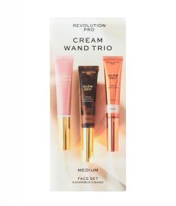 Набор для макияжа лица REVOLUTION PRO Cream Face Wand Trio, Medium, 1 шт.