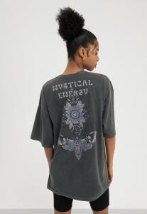 Футболка с принтом Even&Odd, черный