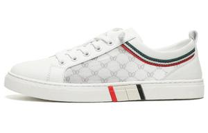 SHOUBA Износостойкие низкие кроссовки для скейтбординга, мужские, белые