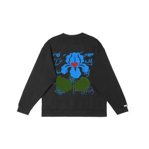 Adidas Свитшот LABEL Unisex Black Crew Neck Moderate Regular